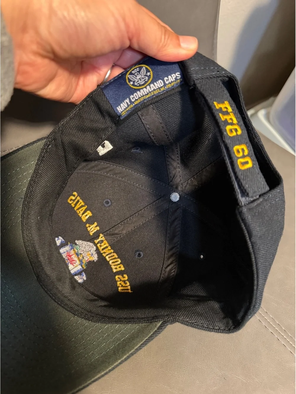 USS Rodney M Davis FFG 60 Navy Command Caps Embroidered Military Hat 2010 E